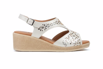 Sandalias Mujer Piel Hielo Cuña Gel - 3