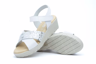 Sandalias Mujer Piel Blanco - 6
