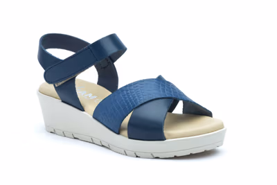 Sandalias Mujer Piel Marino - 2