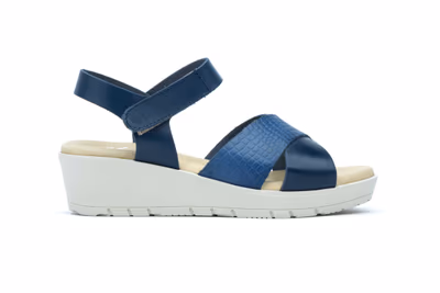 Sandalias Mujer Piel Marino - 3