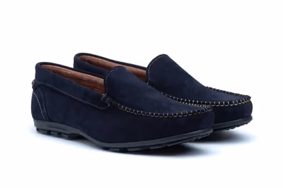 Náuticos Hombre Piel Serraje Marino - 5