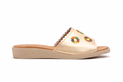 Sandalias Mujer Piel Platino Pala - 3