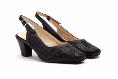 Zapatos Mujer Piel Negro - 5