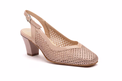 Zapatos Mujer Rejilla Salmón  - 2