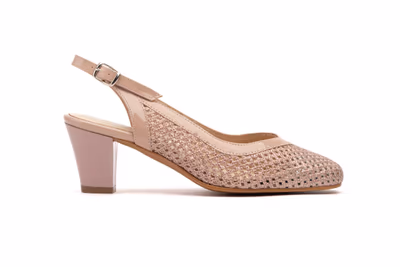 Zapatos Mujer Rejilla Salmón  - 3