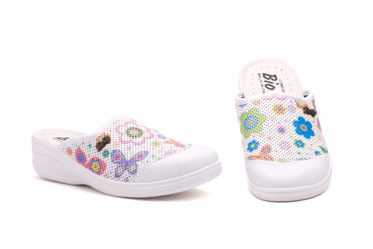 Zuecos Mujer Frender Stampado Fiorellini