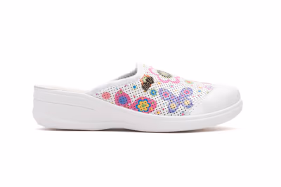 Zuecos Mujer Frender Stampado Fiorellini - 3