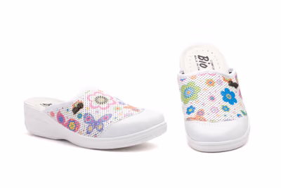 Zuecos Mujer Frender Stampado Fiorellini