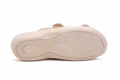 Zuecos Mujer Beige Velcro - 4