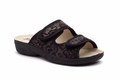 Zueco Mujer Negro Velcro - 2