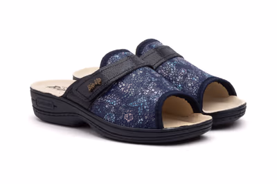 Zuecos Mujer Marino Velcro - 5