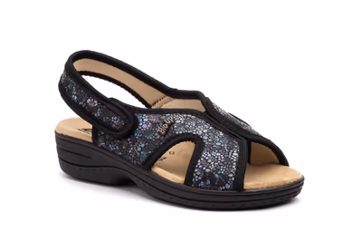 Zuecos Mujer Negro Velcro - 2