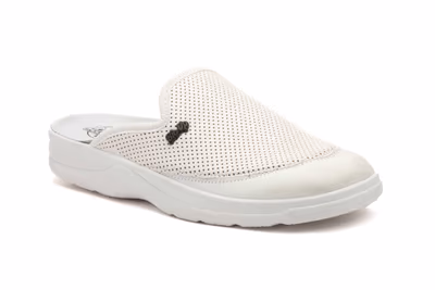 Zuecos Hombre Frender Piel Blanco - 2