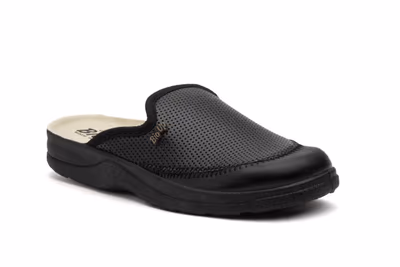 Zuecos Hombre Frender Piel Negro - 2