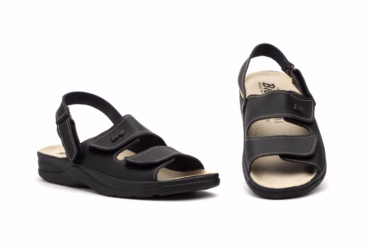 Sandalias Mujer Piel Negro