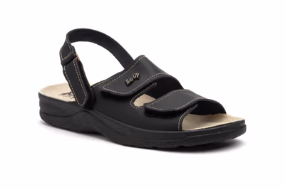 Sandalias Mujer Piel Negro - 2