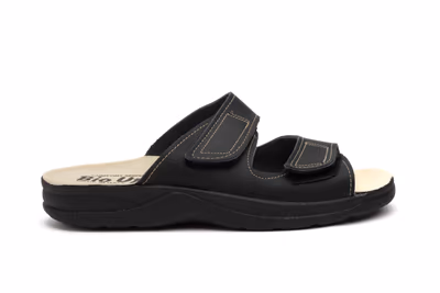 Sandalias Hombre Piel Testa Marrón Velcro - 3