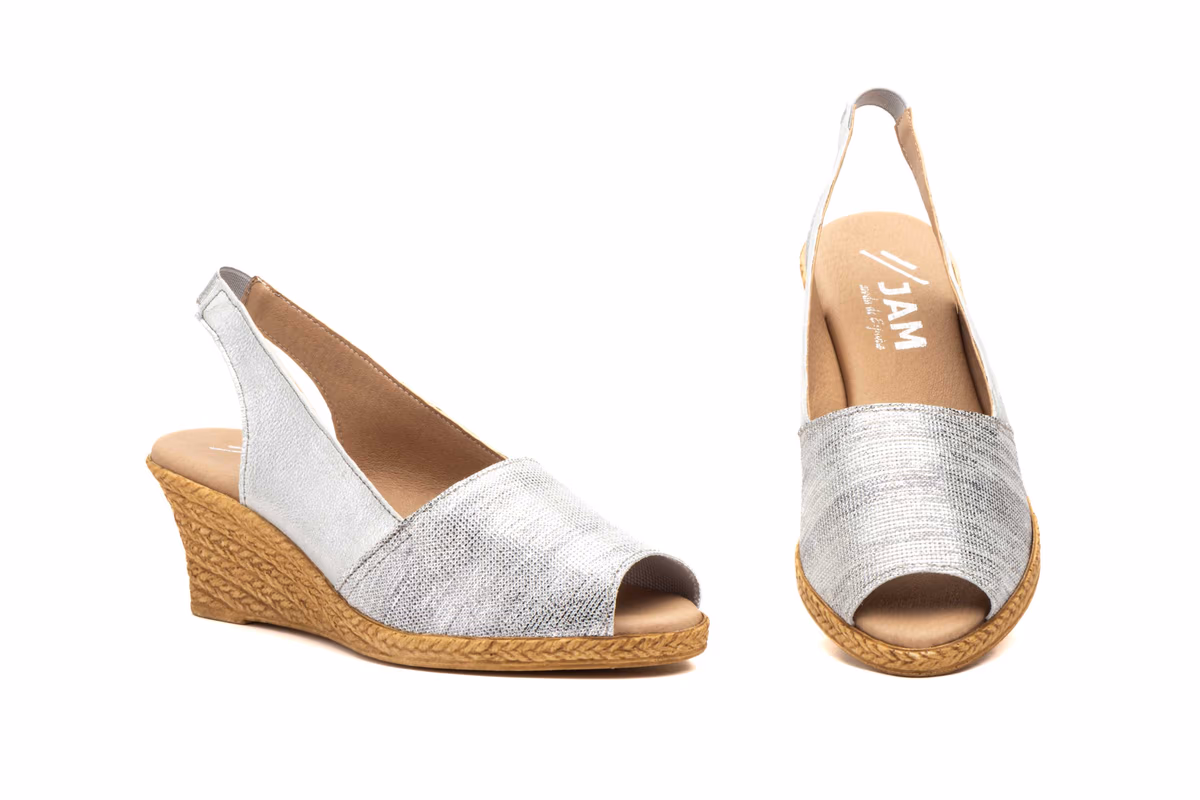 Sandalias Mujer Piel Plomo