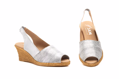 Sandalias Mujer Piel Plomo