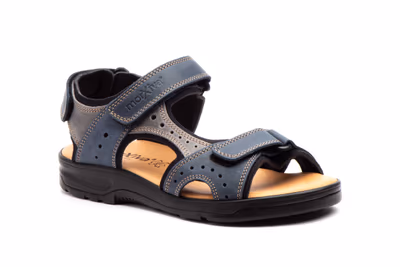 Sandalias Hombre Piel Marino Gris Morxiva - 2