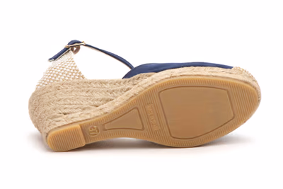 Alpargata Yute Mujer Tejido Marino Cuña - 4