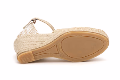 Alpargata Yute Mujer Brillo Oro - 4