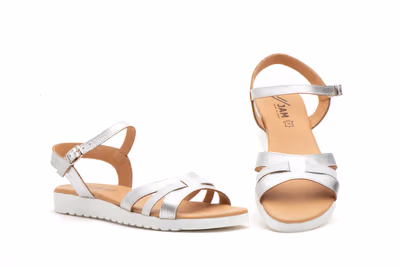 Sandalias Mujer Plata
