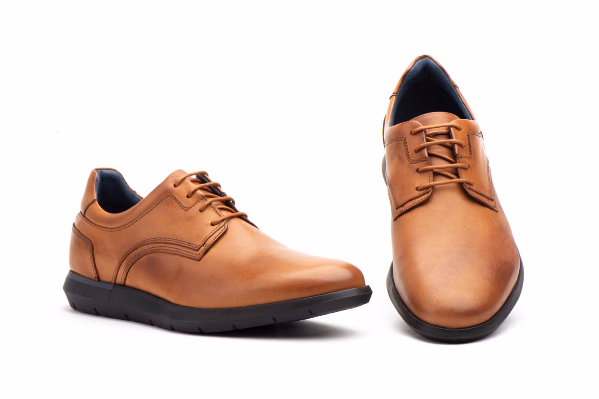 Zapatos Hombre PIel Cuero Cordones