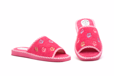 Zapatillas Mujer Fuxia Flores