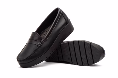 Kiowa Mujer Piel Negro Antifaz Cuña - 5