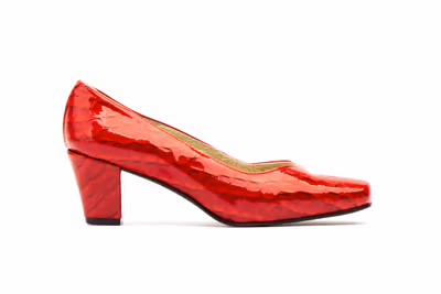 Zapatos Mujer Piel Rojo - 3