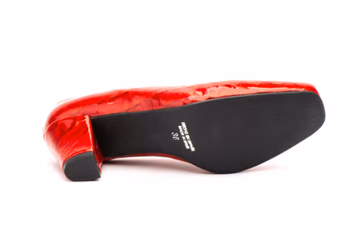 Zapatos Mujer Piel Rojo - 4