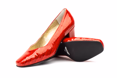 Zapatos Mujer Piel Rojo - 5