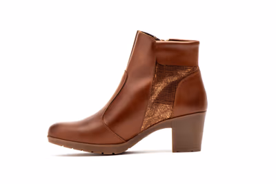 Botín Mujer Piel Cuero - 4