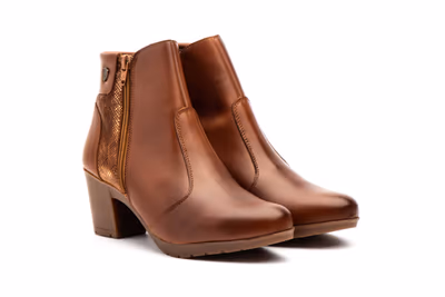 Botín Mujer Piel Cuero - 5