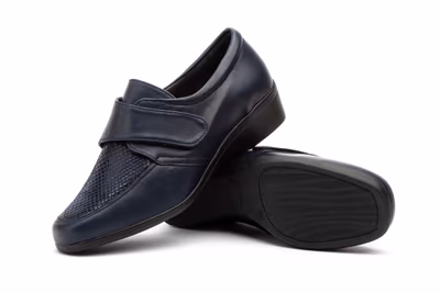 Zapatos Mujer Piel Velcro Cuña - 5