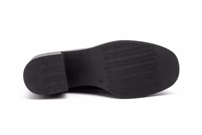 Zapatos Mujer Piel Negro Tacón Antifaz - 4