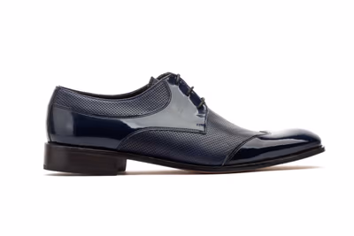 Zapatos Hombre Piel Marino Suela de Cuero - 3