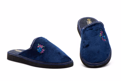 Zapatillas Mujer Lona Marino