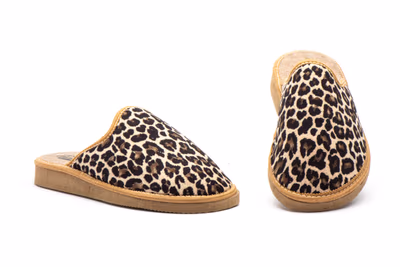 Zapatillas Mujer Lona Leopardo