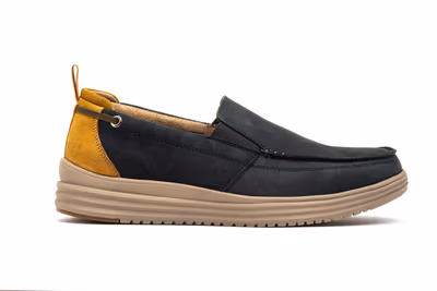 Náuticos Hombre Piel Nobuck Marino - 3