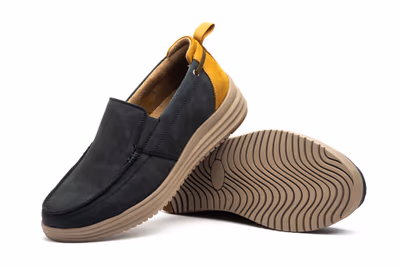 Náuticos Hombre Piel Nobuck Marino - 5