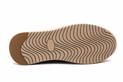 Náuticos Hombre Piel Nobuck Taupe Cordones - 4