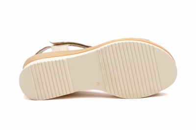 Sandalias Mujer Piel Platino - 4