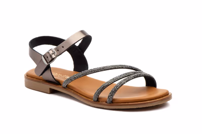 Sandalias Mujer Piel Negro - 2