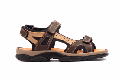 Sandalias Hombre Piel Keloil Moka Taupe Morxiva - 3