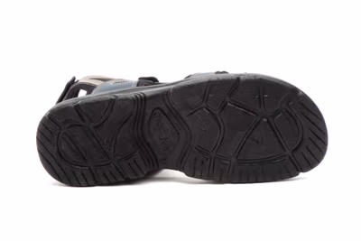 Sandalias Hombre Piel Keloil Marino Gris Morxiva - 4