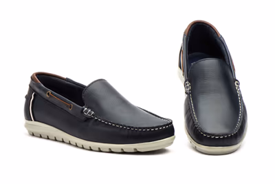 Náuticos Hombre Piel Marino Route 83