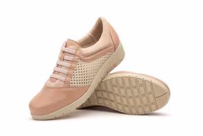 Deportivos Mujer Piel Cordones Elásticos Cuña - 5