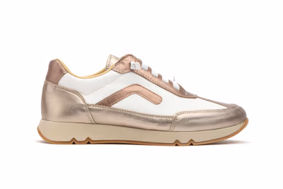 Deportivos Mujer Piel Blanco Platino - 3